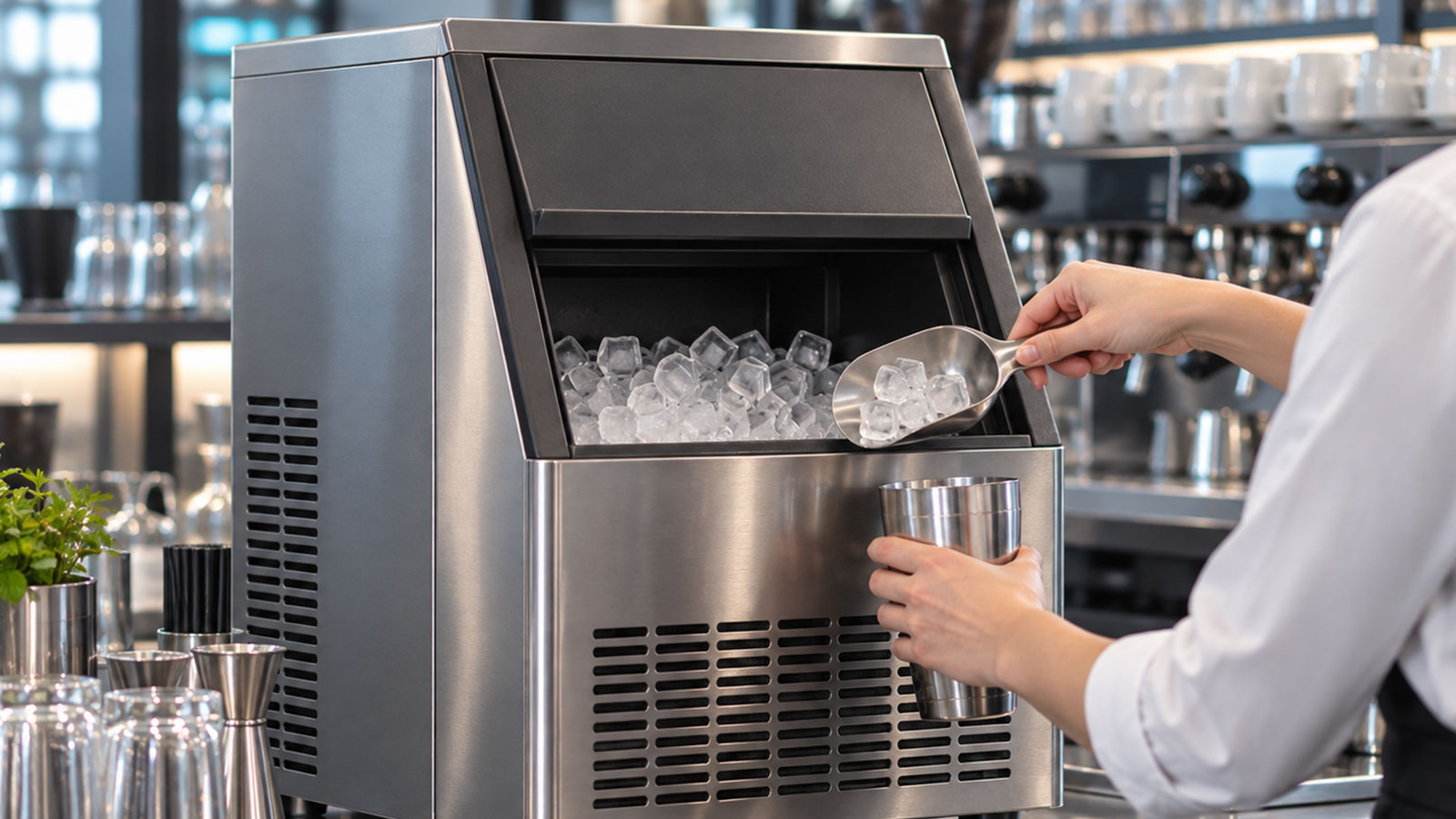 Eiswürfelbereiter für die Gastronomie